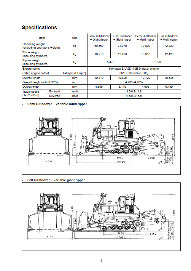 GEN00054-05 - Komatsu D375A-5E0 Bulldozer Field Assembly PDF