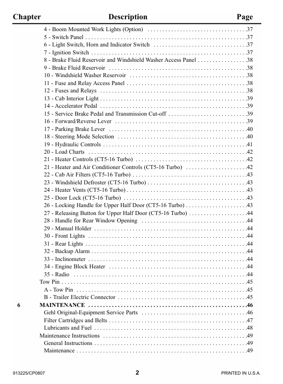 GHEL CT5-16 Turbo Operator Manual 913225 – Complete PDF Guide