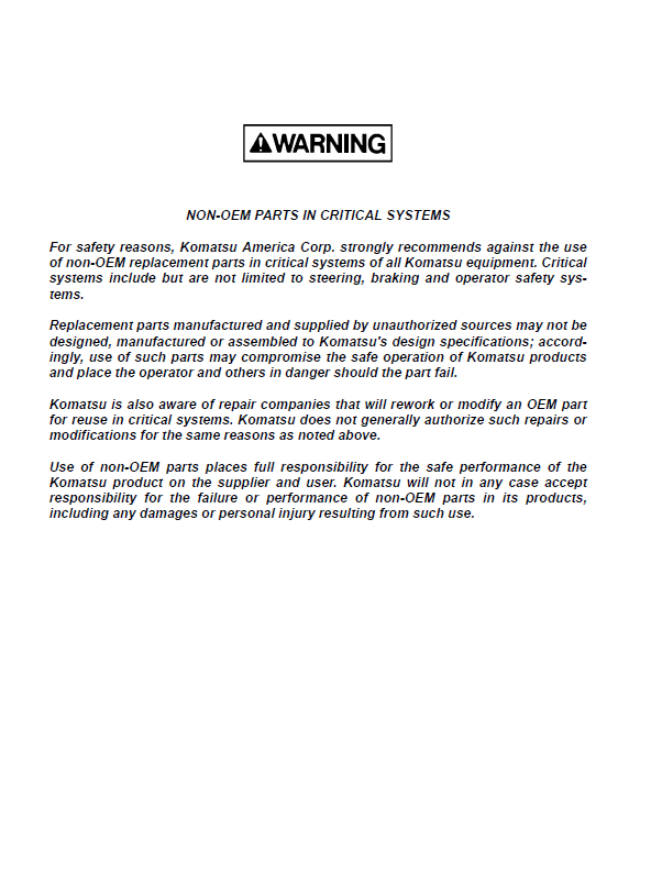 HD1500-5 Komatsu Dump Truck Workshop Manual CEBM013401