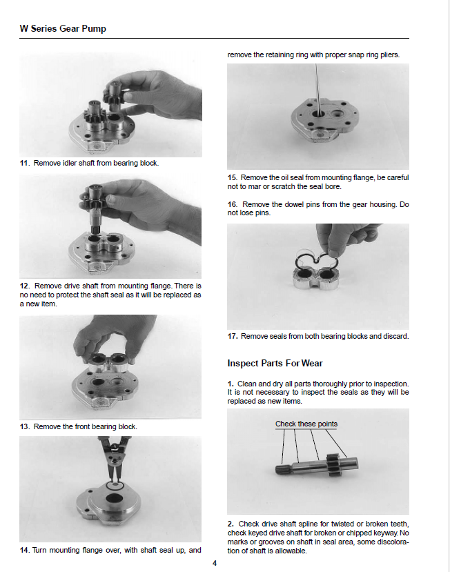 Haldex Barnes W-Series Hydraulic Gear Pump Service Manual 915100 – PDF Download