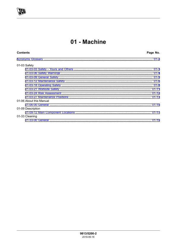 JCB 1THT Dumper Repair Manual PDF Download