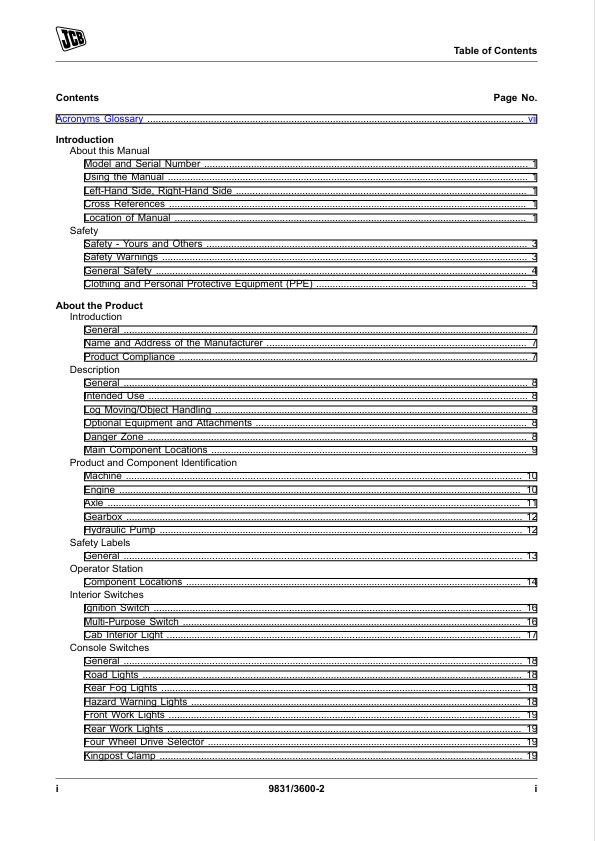 JCB 2DX Backhoe Loader Manual PDF – Operating Guide