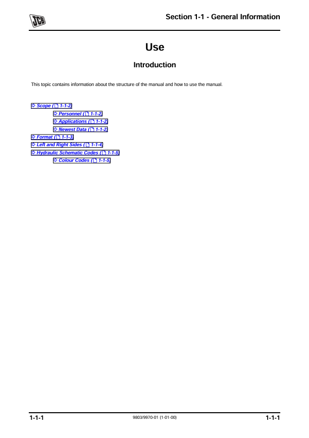 JCB 3000 Xtra Series Fastrac Maintenance Manual PDF