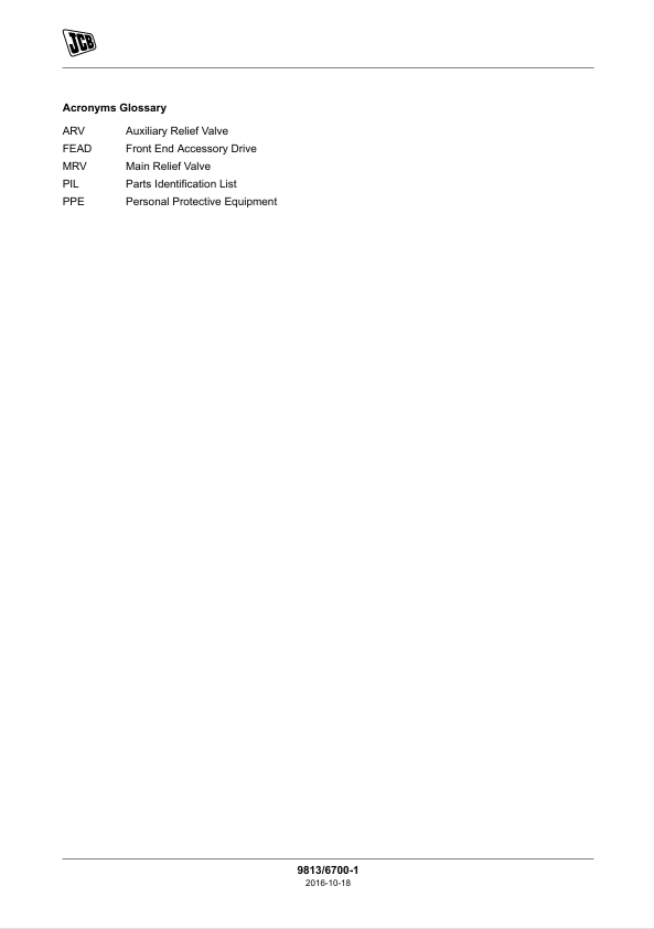 JCB 305 JS305 Repair and Maintenance Manual PDF