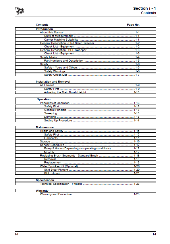 JCB 3CX Sitemaster & Pothole Master Operator Guide PDF