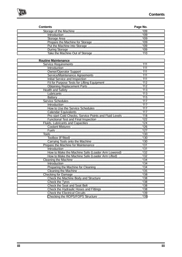 JCB 3C Backhoe Loader Manual PDF Download