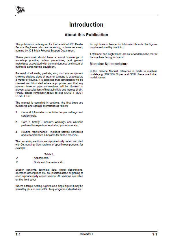 JCB 3DX Backhoe Loader Repair & Service Manual PDF (53 chars)