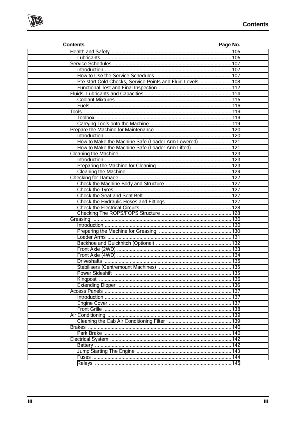 JCB 3DX Xtra 3DX Super 4DX Ecomax Manual PDF