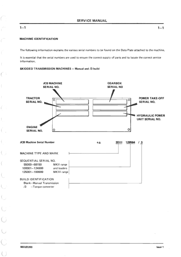 JCB 3, 3C, 3CS, 3D & 700 Loader Workshop & Repair Manual PDF