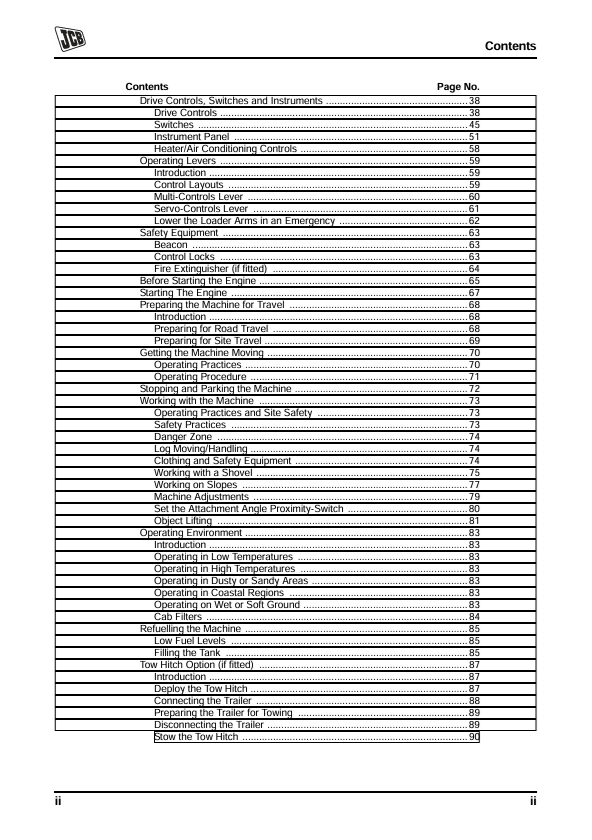 JCB 411 412S 414S 416 416S Tier 3 Wheel Loader Manual PDF