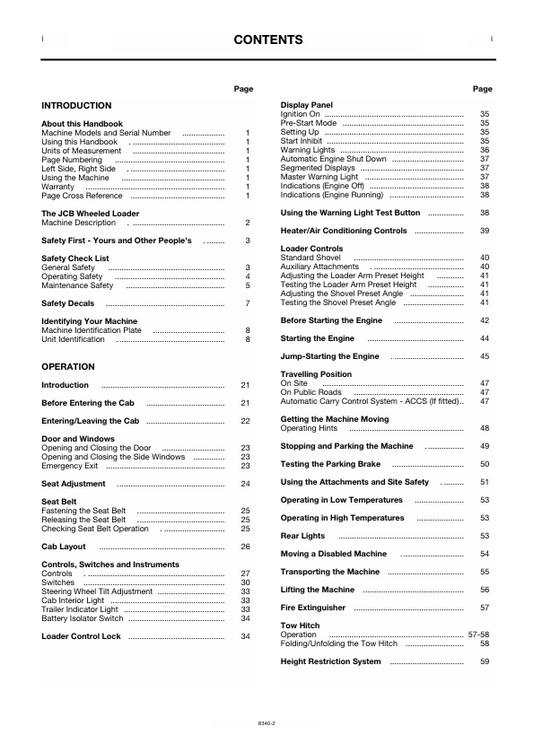 JCB 412S & 414S Operator Manual PDF Download