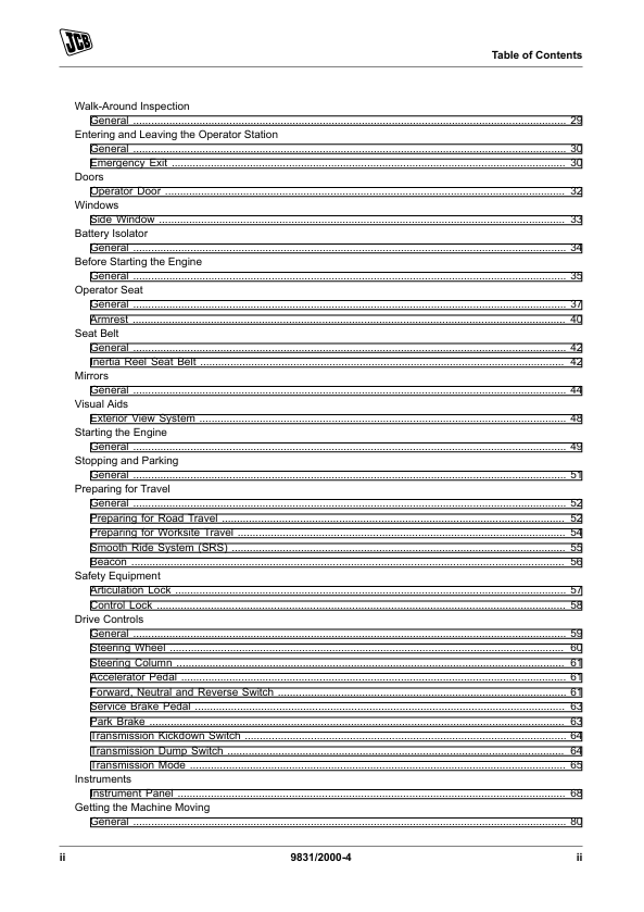 JCB 419S Loader Manual PDF – Operator & Maintenance Guide