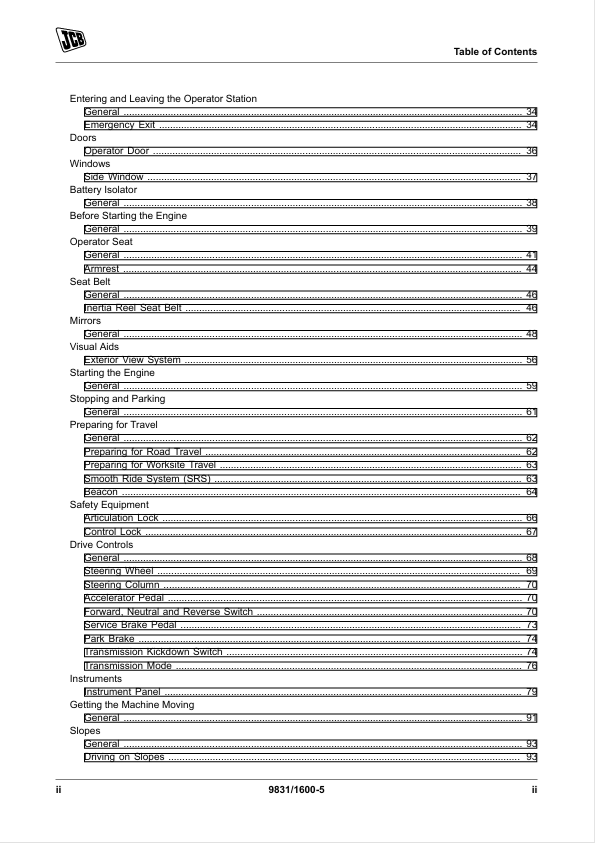 JCB 427, 435S & 437 Loader Manual – Operator Guide PDF