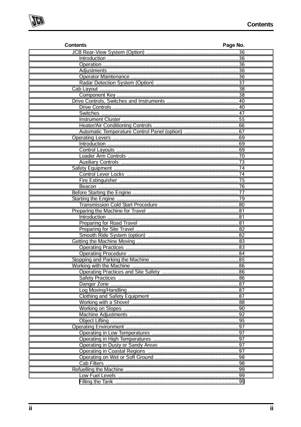 JCB 427, 435S & 437 Tier 4 Operator Manual & Guide PDF
