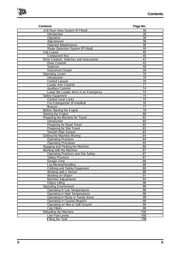 JCB 457 Operator & Maintenance Manual PDF