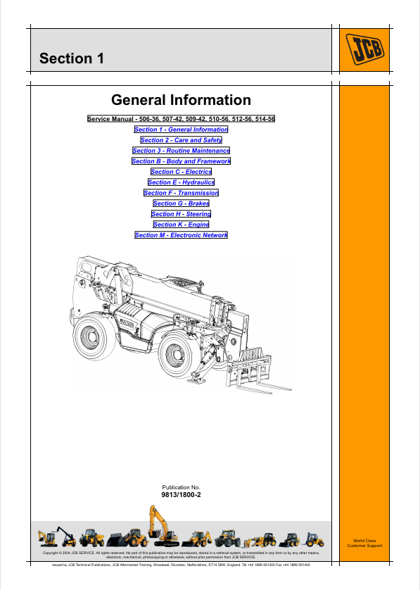 JCB 510-56, 512-56, 514-56 Workshop Service Manual PDF