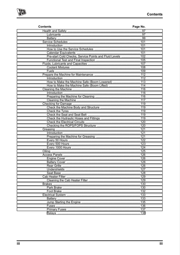 JCB 520-40 Operator & Maintenance Manual PDF