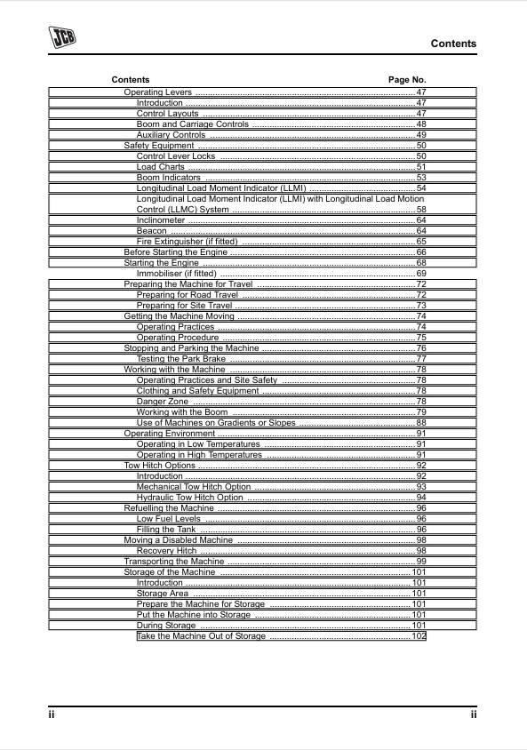 JCB 520-50 Loadall Operator Manual – PDF Guide