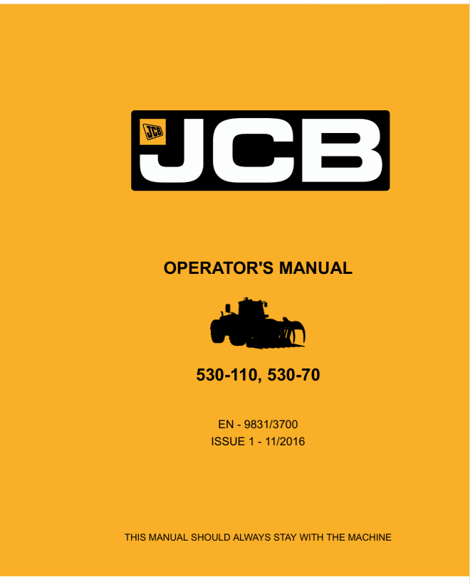 JCB 530-110 530-70 Operator Manual PDF