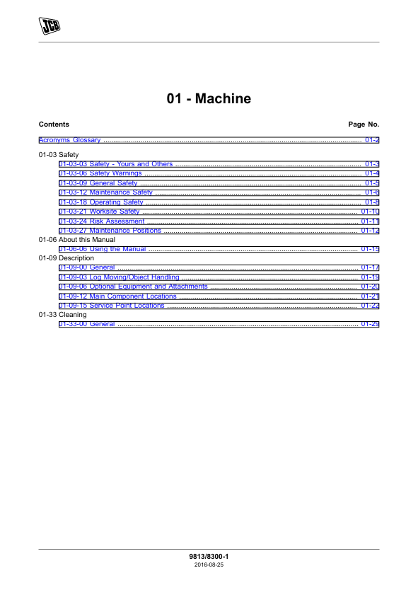 JCB 530-110 Loadall Rough Terrain Truck Repair Manual PDF