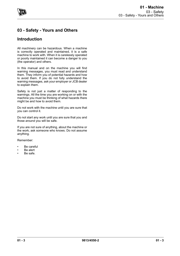 JCB 65R-1 Repair Manual PDF | Service & Technical Guide