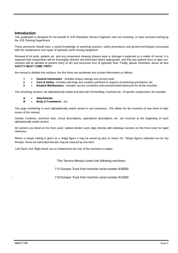 JCB 714 and 718 Workshop Repair Manual PDF Download