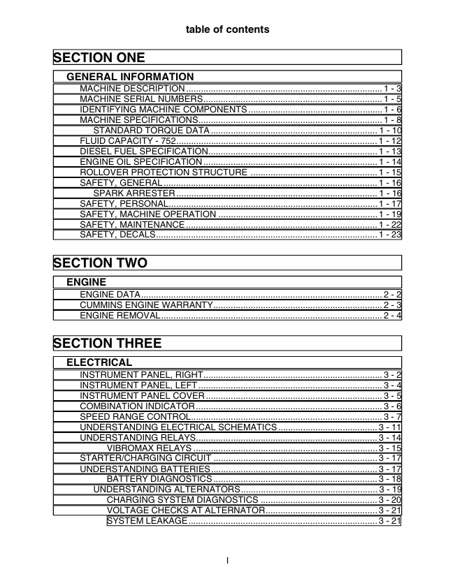 JCB 752 Tandem Roller Workshop Service Manual PDF Download