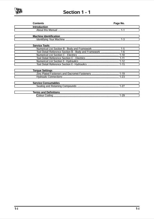 JCB 8085 Repair Manual PDF – Workshop Service Instructions