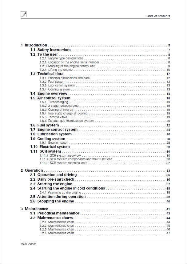 JCB AWF 5th Gen Engine Operation and Maintenance Guide PDF