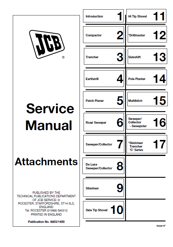 JCB Attachment Service Manual PDF: Official Repair & Maintenance Guide