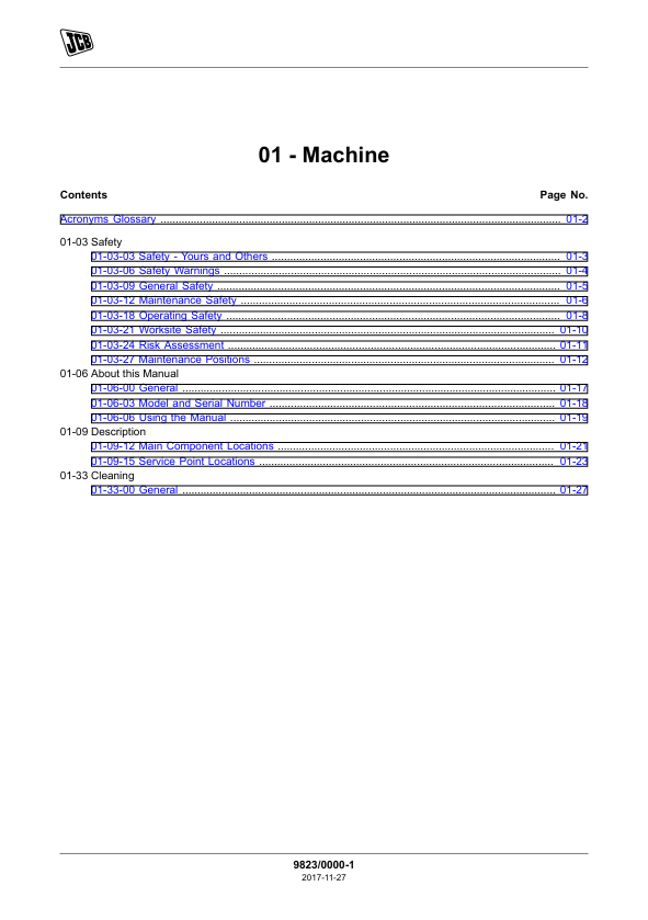 JCB Backhoe Loader Service Manual PDF – 3DX & 4DX Models