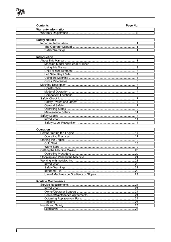 JCB FP1030 & FP1030W Vibrating Plate Operator Manual PDF