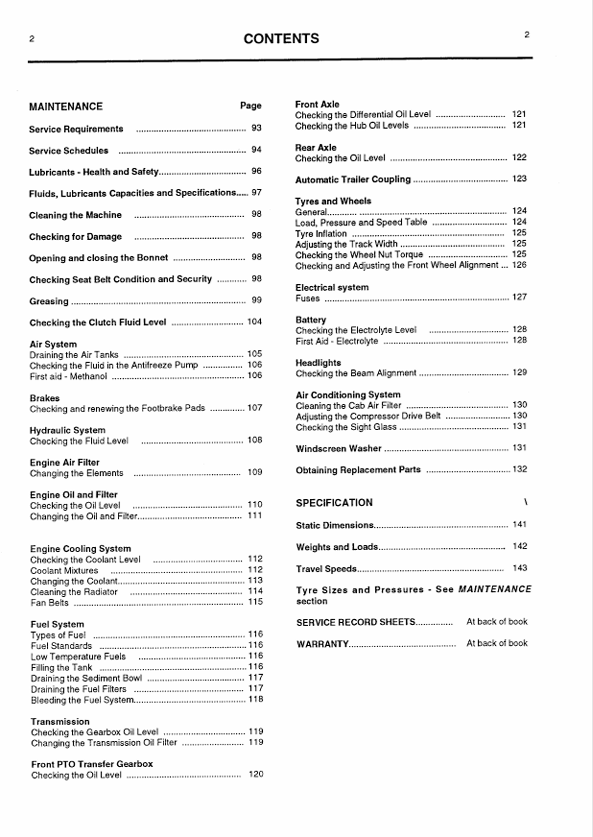 JCB Fastrac 1115 & 1135 User Operator Manual PDF
