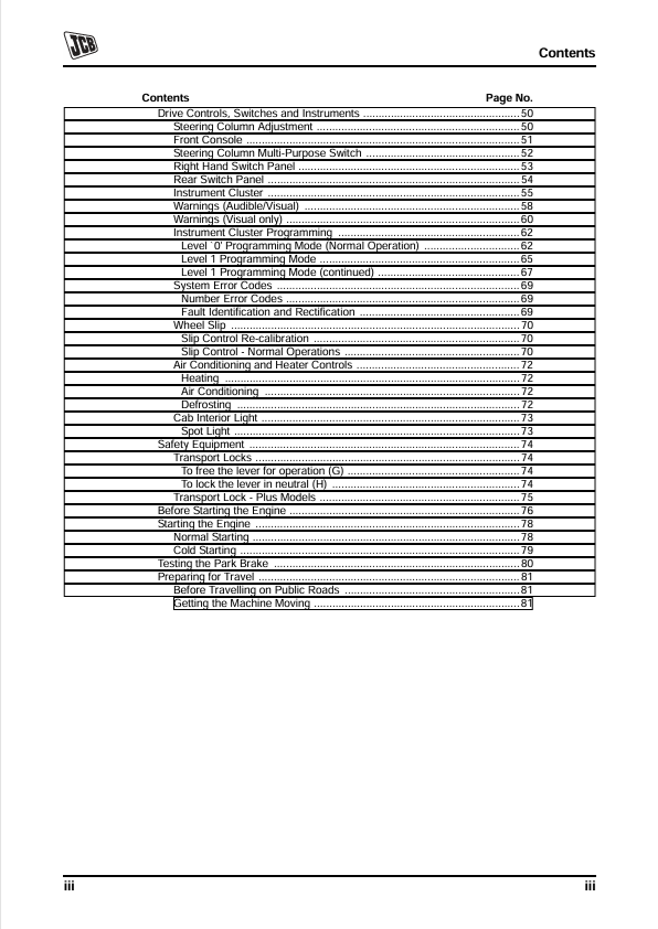 JCB Fastrac 2155, 2170 Manual PDF Download
