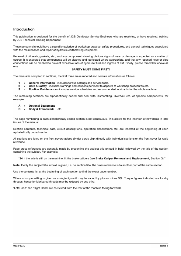 JCB Fastrac 3170, 3190, 3200, 3220 & 3230 Workshop Manual