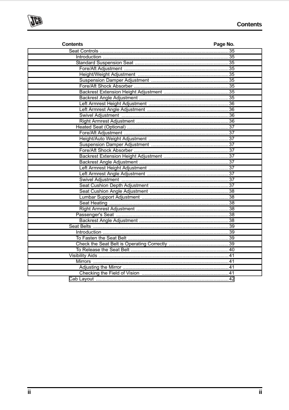 JCB Fastrac 8280 8310 Tractor Operator Manual PDF
