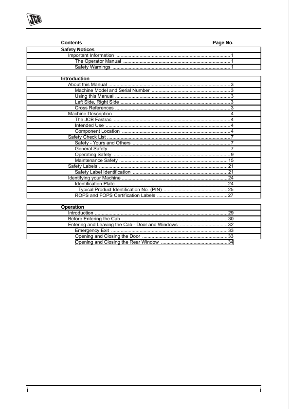 JCB Fastrac 8280 and 8310 Operator Manual Download
