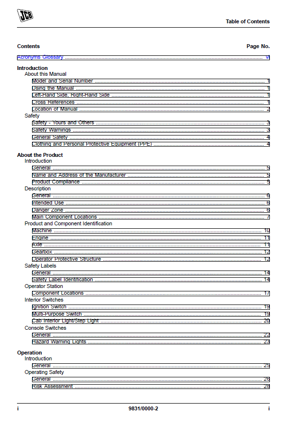 JCB Fastrac 8290, 8330 Tractor Maintenance & Operator Guide PDF