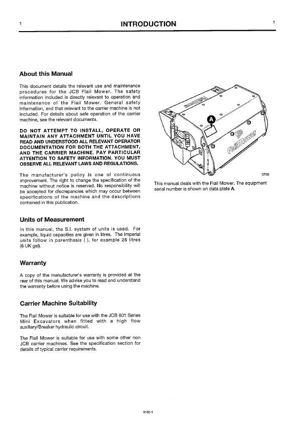 JCB Flail Mower Instruction Manual & Safety Guide