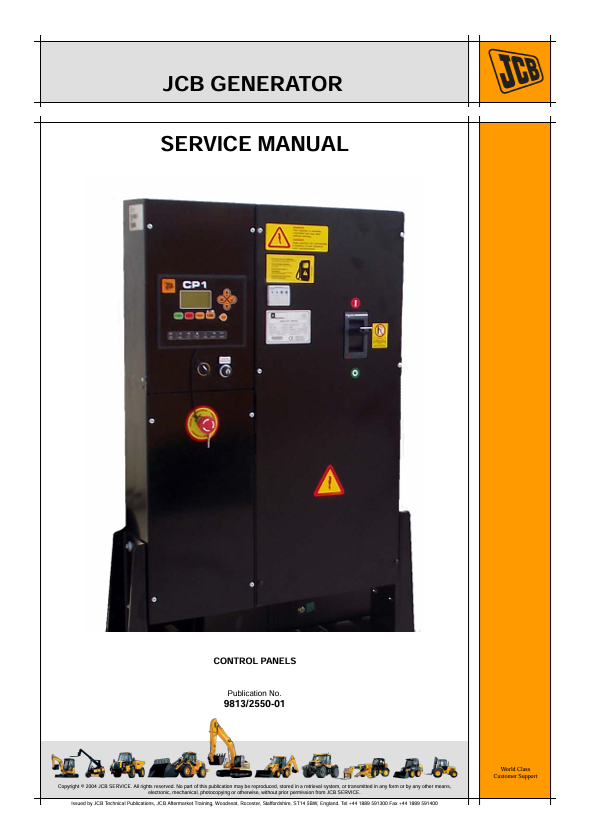 JCB Generator Control Panel Service Manual PDF Download