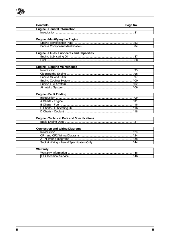 JCB Generator G60RX G115QX Operator Manual & PDF Guide