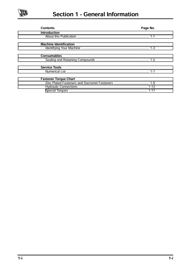 JCB Ground Care FM30 Maintenance Manual PDF