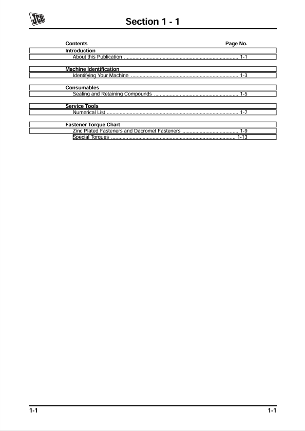 JCB Groundhog 4x4 Maintenance Service Manual