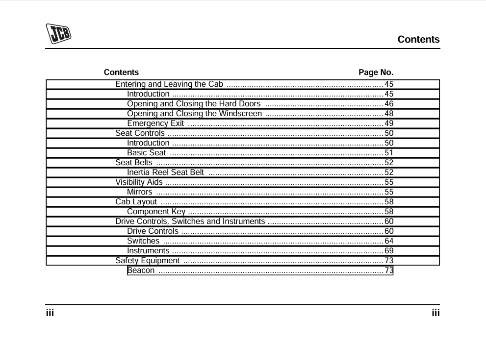 JCB Groundhog 4x4 Operator & Service Manual PDF