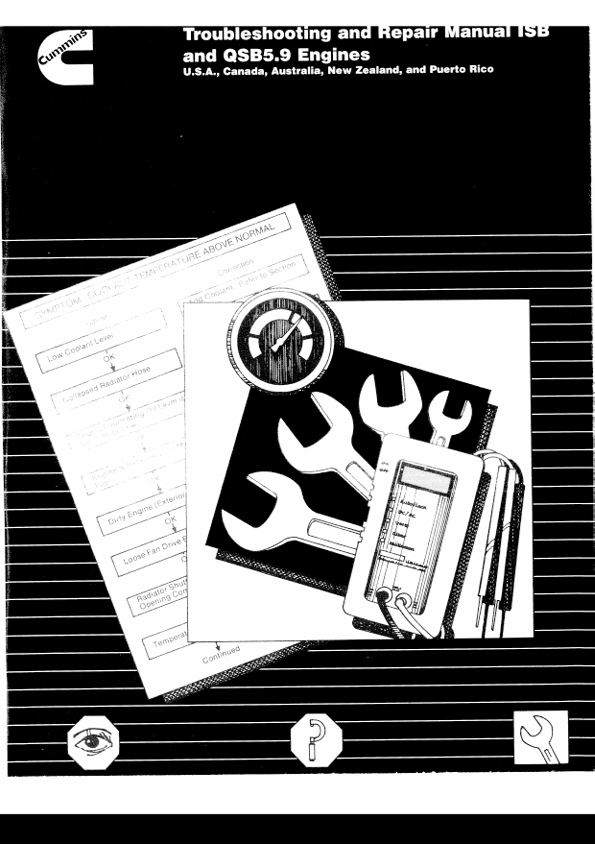 JCB ISB and QSB5.9 Engine Troubleshooting and Repair Manual PDF