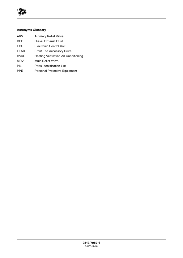 JCB JS115 and JS130 T2/T3 Service and Maintenance Manual PDF