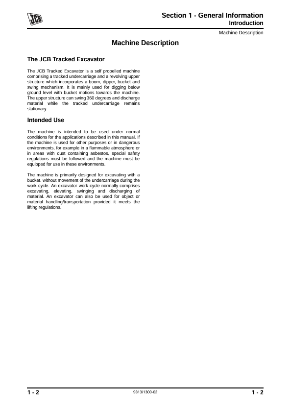 JCB JS120 Maintenance and Troubleshooting Manual PDF