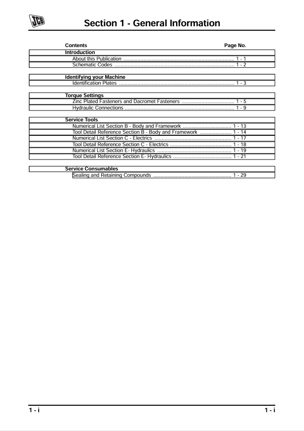 JCB JS175W Workshop Manual PDF – Maintenance Guide