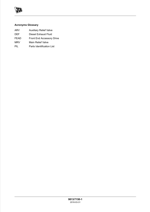 JCB JS Series Excavator Service and Workshop Manual PDF