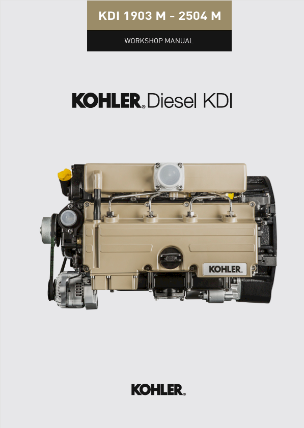 JCB Kohler Diesel KDI 1903 M - 2504 M Workshop Manual
